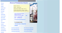 Desktop Screenshot of abseconpresby.org