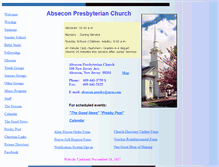 Tablet Screenshot of abseconpresby.org